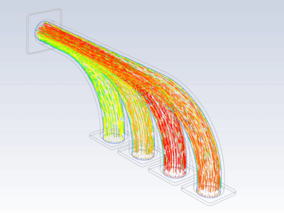 Exhaust Manifold CFD Results